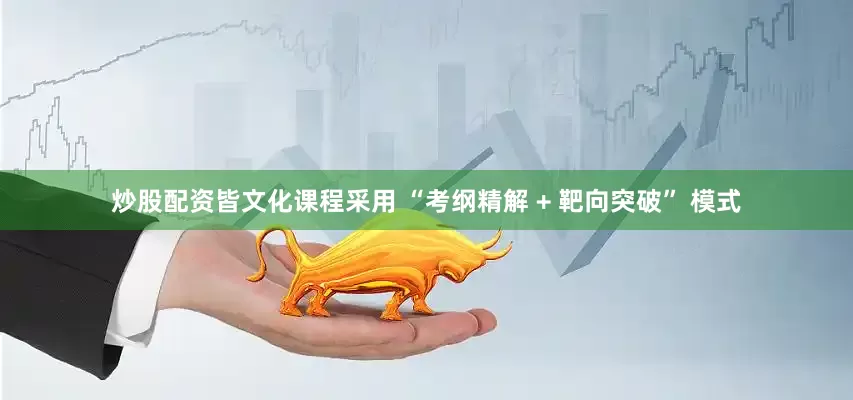 炒股配资皆文化课程采用 “考纲精解 + 靶向突破” 模式