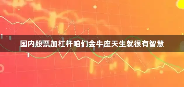 国内股票加杠杆咱们金牛座天生就很有智慧