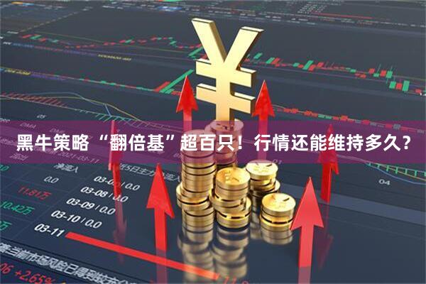 黑牛策略 “翻倍基”超百只！行情还能维持多久？